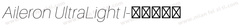 Aileron UltraLight I字体转换